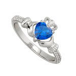 Ring -September  birthstone Claddagh