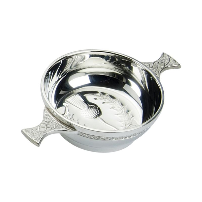 Thistle Embossed Quaich - Celtic Corner / Scottish Treasures