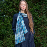 Dress Gordon Blue Extra Fine Merino Wool Stole/Scarf - Celtic Corner / Scottish Treasures