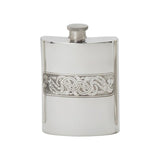 Celtic Serpent Panel Flask (6 oz) - Celtic Corner / Scottish Treasures