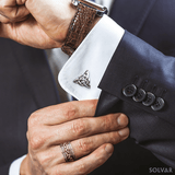 Trinity Knot Cufflinks (Large) - Celtic Corner / Scottish Treasures