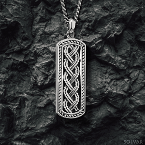 Sterling Silver Gent's Celtic Ingot Pendant