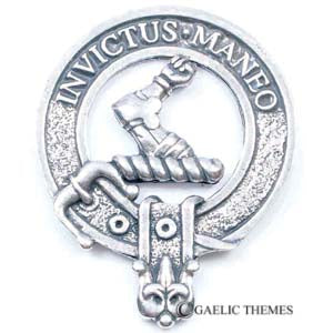 Clan Crest Buckle Ornate Rectangle A-L