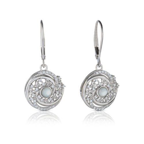 Silver/Mother of Pearl Arian Earrings