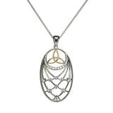Trinity Pendant with Interlaced CZ - Celtic Corner / Scottish Treasures
