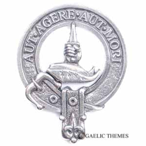 Clan Crest Buckle Ornate Rectangle A-L