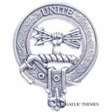 Clan Crest Buckle Ornate Rectangle A-L