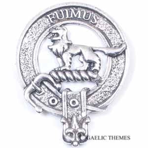 Clan Crest Buckle Ornate Rectangle A-L