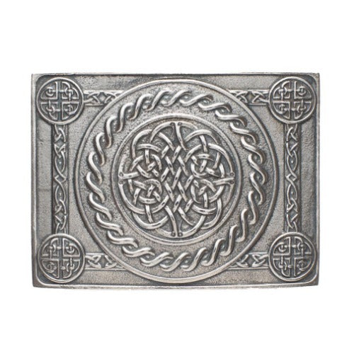 Celtic Knot 4 Dome Kilt Buckle - Celtic Corner / Scottish Treasures