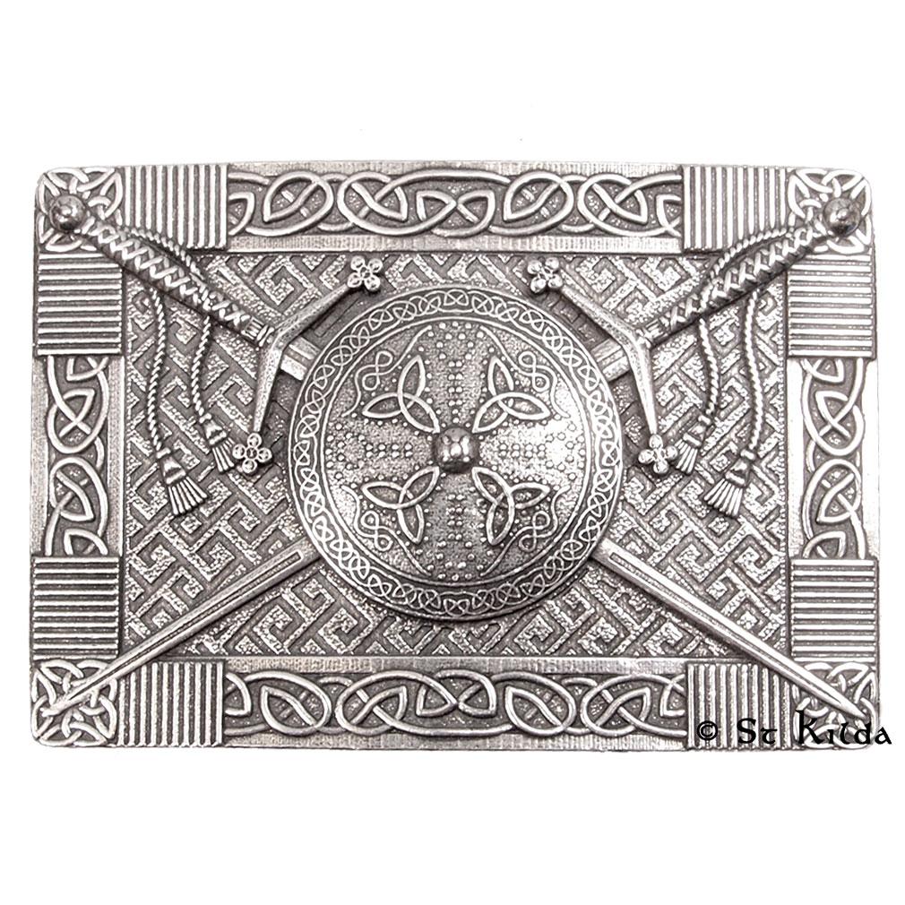 Claymore and Targe Kilt Buckle - Celtic Corner / Scottish Treasures