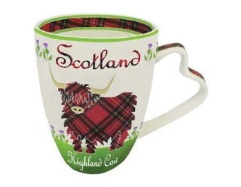 Highland Cow China Mug - Celtic Corner / Scottish Treasures
