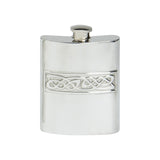 Celtic Rope 6 oz pewter flask.  Scottish Treasures Celtic Corner