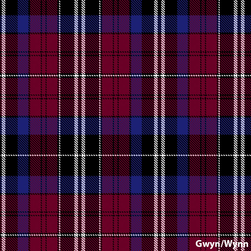 Gwyn/Wynn Welsh Tartan.  Scottish Treasures Celtic Corner