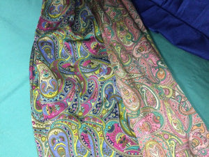 Ladycrow paisley chiffon silk scarf in purple or pink made in Scotland.  Scottish treasures Celtic Corner