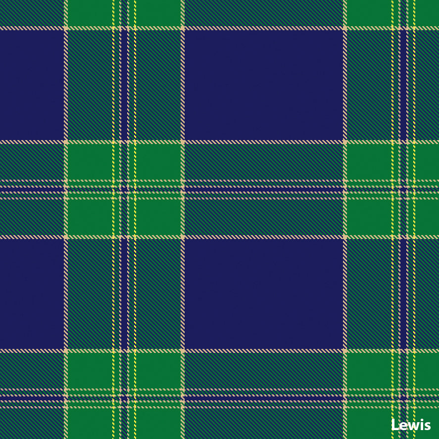 Lewis Welsh Tartan.  Scottish Treasures Celtic Corner