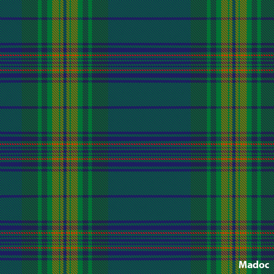 Madoc Welsh Tartan.  Scottish Treasures Celtic Corner