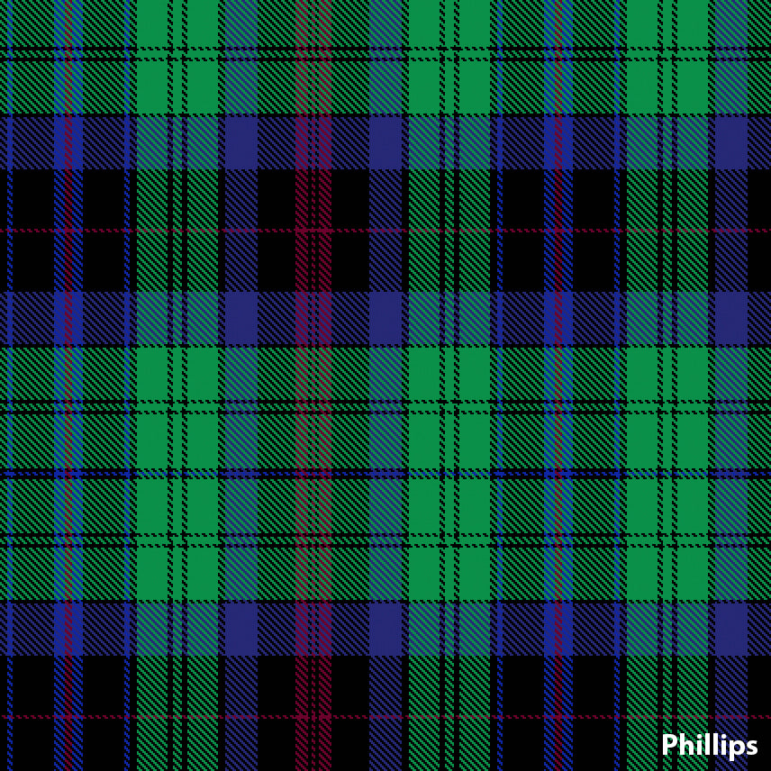 Phillips Welsh Tartan. Scottish Treasures Celtic Corner