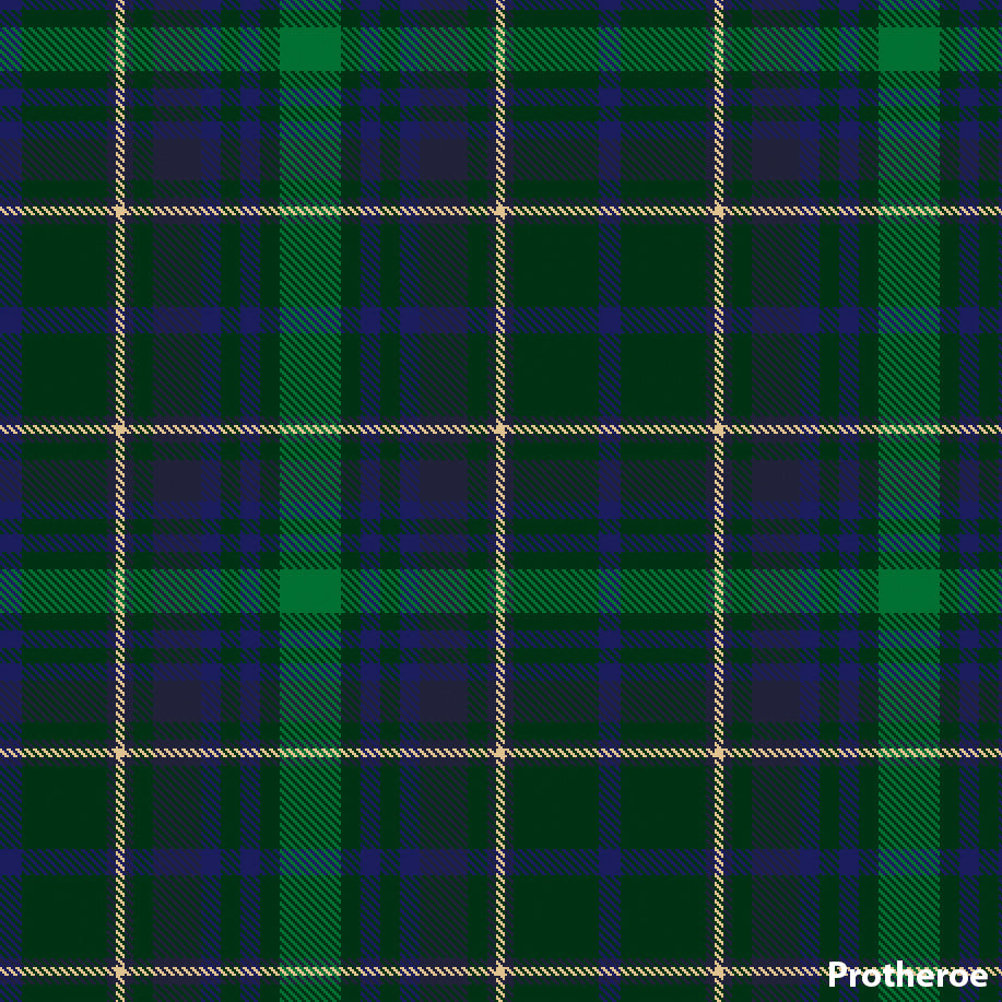 Protheroe Welsh Tartan.  Scottish Treasures Celtic Corner