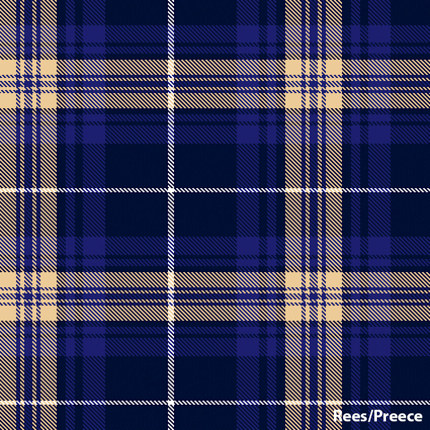 Rees/Preece Welsh Tartan.  Scottish Treasures Celtic Corner