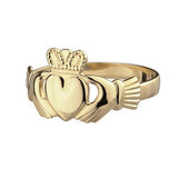 10k gold maids claddagh ring made in Ireland.  Scottish Treasures Celtic Corner