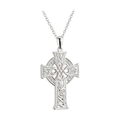 Sterling silver apostles celtic cross which is reversible.  Apostles are listed on the reverse side.  Celtic Corner/Scottish Treasures