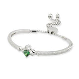 Claddagh bracelet with CZ