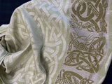 Dalkey light green pashmina. Scottish Treasures Celtic Corner