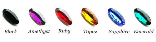 stone colors for plaid brooch.