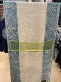 Full length view of Feenish celtic scarf with celtic knots.  Scottish Treasures Celtic corner