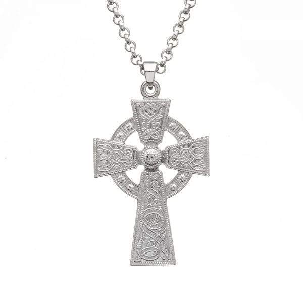 Celtic Warrior Large Silver Cross - Celtic Corner / Scottish Treasures