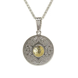 Celtic Warrior Pendant (SS with 18K bead)