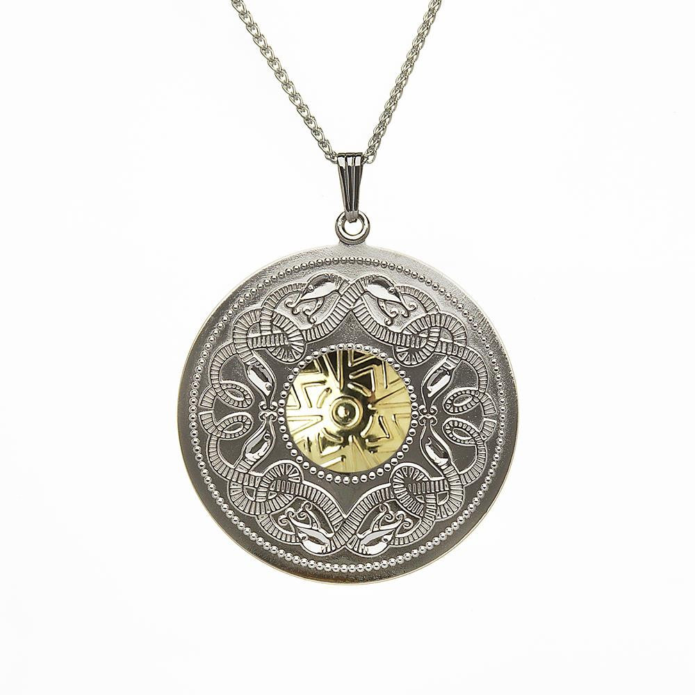 Celtic Warrior Pendant (SS with 18K bead)