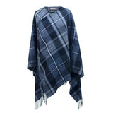 MacRae Hunting Grey small serape wrap.  100% lambswool.  Made in Scotland.  Scottish Treasures Celtic Corner