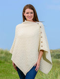 Super soft Aran Trellis Poncho - Celtic Corner / Scottish Treasures
