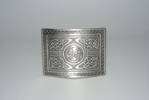 Highland swirl kilt buckle; antique finish.  Scottish Treasures Celtic Corner