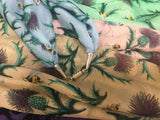 Thistle Chiffon Silk Scarf - Celtic Corner / Scottish Treasures