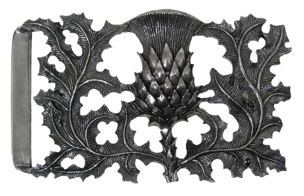 Thistle Pewter Buckle - Celtic Corner / Scottish Treasures
