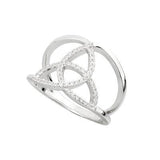 Trinity Knot CZ Ring - Celtic Corner / Scottish Treasures