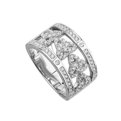 Trinity Knot Band with CZ (wide) - Celtic Corner / Scottish Treasures