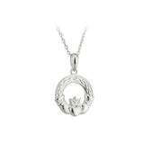 Celtic Claddagh Silver Pendant - Celtic Corner / Scottish Treasures