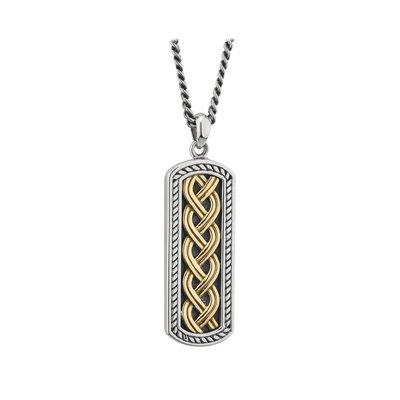 Gent’s Silver and Two-Tone Celtic Ingot Pendant - Celtic Corner / Scottish Treasures