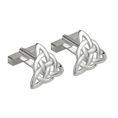 Trinity Knot Cufflinks (Large) - Celtic Corner / Scottish Treasures