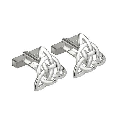 Trinity Knot Cufflinks (Large) - Celtic Corner / Scottish Treasures