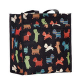 Scottie Dog Tapestry shopping bag with pockets inside and outside netting pocket for water bottle.  Celtic Corner/Scottish Treasures