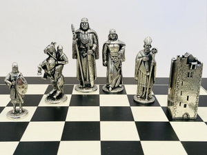 Brian Boru Pewter Chess set - Mullingar Pewter