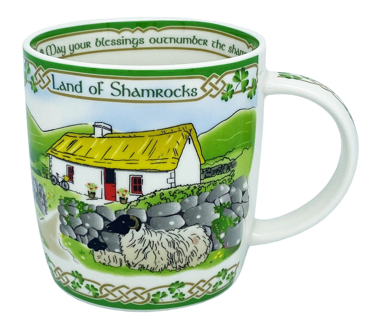 Ireland Land of Shamrocks mugs