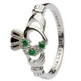 Claddagh ring with Crystal accents
