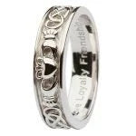 Gents Silver Claddagh Wedding Rings