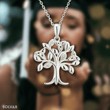 tree of life pendant with CZ