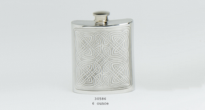 Celtic Panel Flask (6 oz)